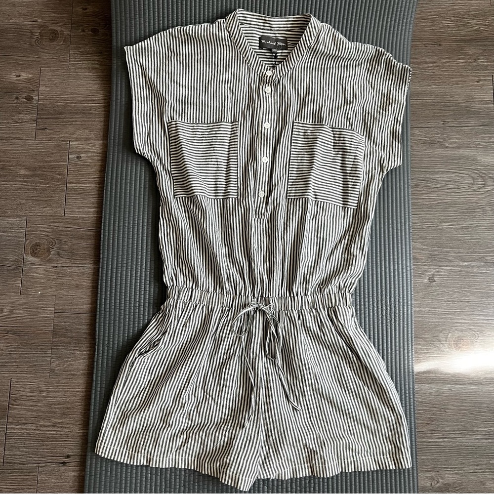 Michael Stars Striped Romper Sz S